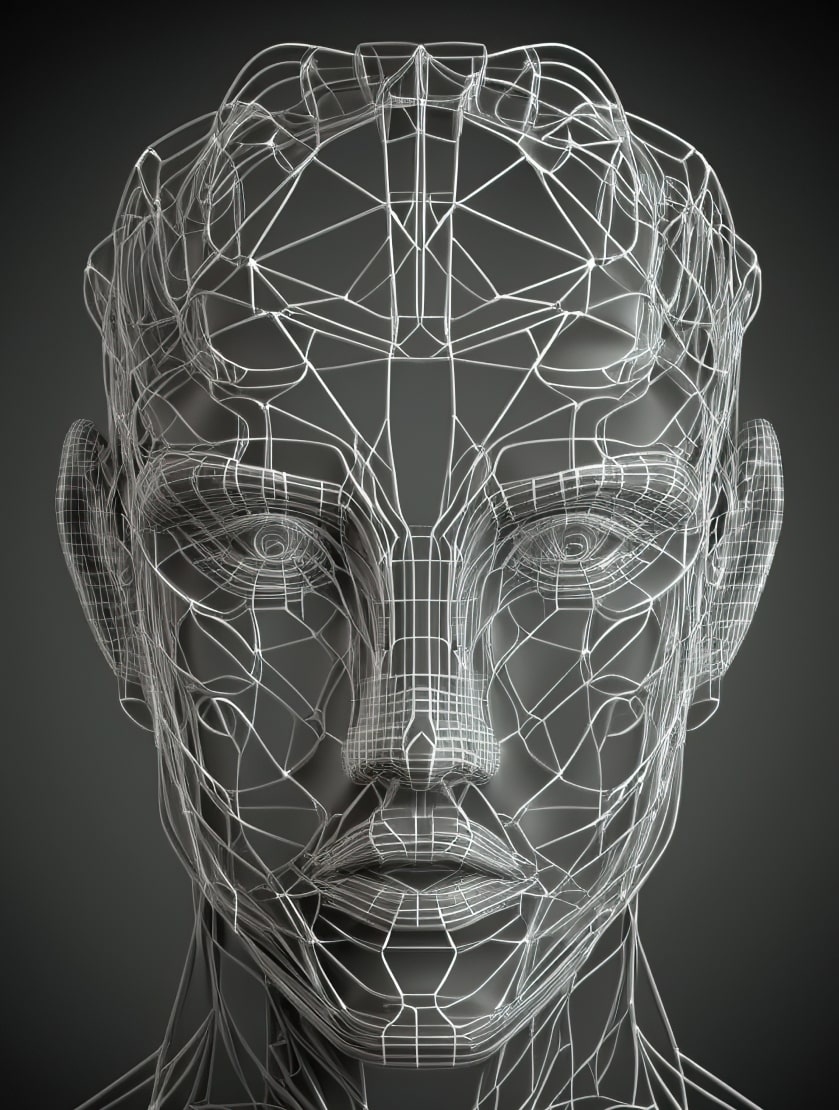 ai-generated-illustration-head-constructing-from-cubes-triangles-artificial-intelligence 1-min
